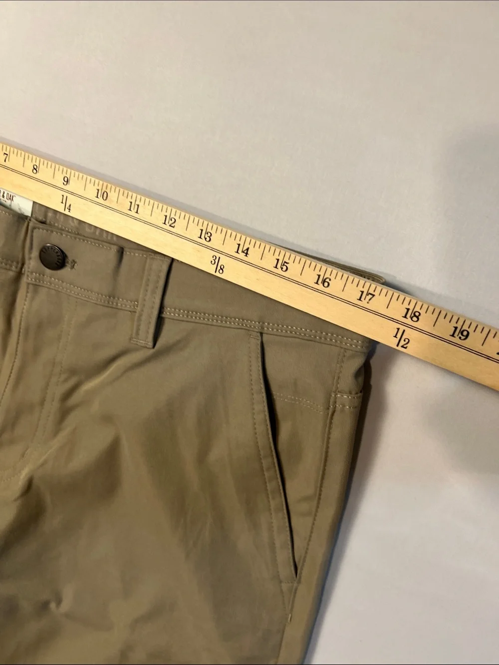 NWT Men's Copper&Oak Khaki Utility Chino Pants - Durable Tan Size 34x32